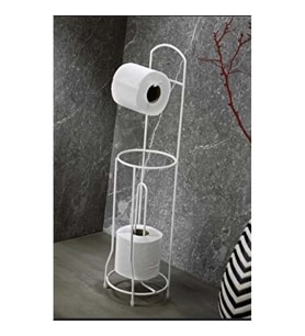 YEDEKLİ AYAKLI WC KAĞITLIK (Beyaz)