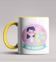 Kişiye Özel Sınıf Öğretmeni Tasarımlı Siyah Renk Kupa Bardak 3 (Sarı)