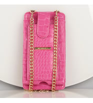 My Valice Kadın Deri Çapraz Cüzdan ve Kartlık Bölmeli Telefon Çantası 1618 (Pembe)