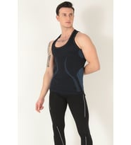 Sporcu Gym Seamless Dikişsiz T-shirt -252 (Siyah)