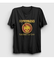 Presmono Unisex Beyaz Conspiracy The Offspring T-Shirt 177001tt (Siyah)