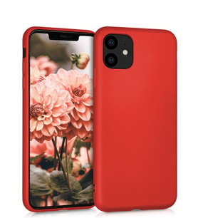 Microsonic Matte Silicone Apple iPhone 11 (6.1'') Kılıf (Kırmızı)