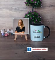 Bankacıya Hediye Fotoğraflı Dekoratif Taş, Kupa Bardak Beyaz Hediye (Model 11)