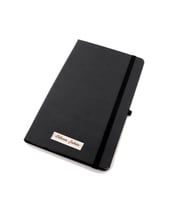 İsme Özel Defter Lastikli Termo Deri Yılbaşı Hediyesi (Siyah)