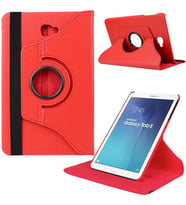 Samsung Galaxy Tab T580 T585 10,1 İnç Döner Standlı Tablet Kılıfı (Kırmızı)