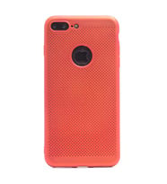 İphone 8 Plus / 7 Plus Kılıf Felix Delikli Tasarım Silikon Kılıf (Kırmızı)