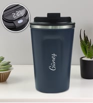 Kişiye Özel Dereceli 350 ML Çelik Termos (Lacivert)