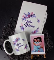 Kişiye Özel Defter Kalem Kupa Ve Fotoğraflık Seti 85989 (Model 4)