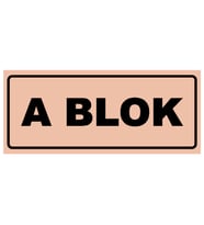 A BLOK YAZILI YÖNLENDİRME LEVHASI (Bakır)