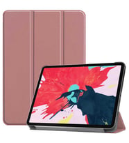 Apple iPad Pro 12.9 2020 Smart Cover Standlı 1-1 Tablet Kılıf (Rose)