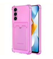 Microsonic Samsung Galaxy S23 Card Slot Shock Kılıf Siyah (Pembe)