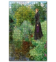Cakapuzzle Göl Kenarında Ağaçlar ve Düşünceli Kadın Puzzle Yapboz MDF (Ahşap) (1000 Parça)