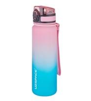 Uzspace FiftyFifty 500ml Çift Renk Softtouch FF Collection Tritan Su Matarası (Yeşil-Pembe)