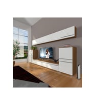 Decoraktiv Eko 9 Mdf Std Tv Ünitesi Tv Sehpası (Beyaz - Kahverengi)
