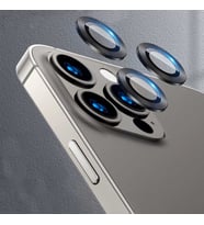 Uyumlu Model Apple iPhone 13 Pro Kamera Lens Koruyucu Çerçeveli Koruyucu CL-04 (Siyah)