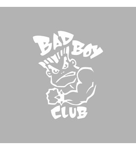 Bad Boy Club Araba Stickeri siyah 14x18 CM (Beyaz)