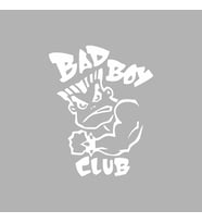 Bad Boy Club Araba Stickeri siyah 14x18 CM (Beyaz)