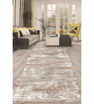 Dijital Kaymaz Taban Yıkanabilir Modern Renkli Salon Halısı Mutfak Halısı Yolluk ND-HT-1312 (Krem)