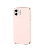 Apple iPhone 12 Kılıf Zore Bark Kenarları Altın Renk Kılıf (Rose)