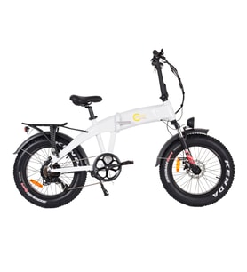Citycoco Fatbike Mini Katlanabilir Elektrikli Bisiklet 250W (Beyaz)