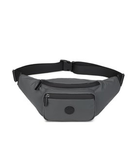 Gumi Kumaş Smart Bags Uniseks Bodybag Bel Çantası 8762 (Gri)