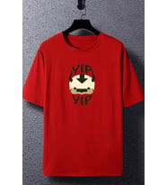 Unisex Avatar Appa Baskılı T-shirt (Kırmızı)