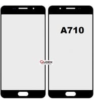 Samsung A7 2016 A710 Dokunmatik Okalı Ön Cam Lens Orjinal Kalite (Siyah)