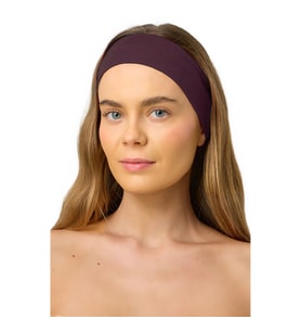 Spor Saç Bantları - Elastik Kaymaz İnce Saç Ter Kafa Bandı Bandana, Kadın & Erkek Koşu Fitness Yoga Pilates Makyaj Yüz Yıkama Atletik Egzersiz Saç Bandı (Vişne Çürüğü)