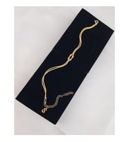 Gümüş Harfli Düğüm Bileklik Özel Gün Hediyesi (Gold)