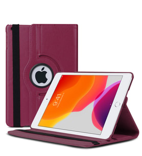 Microsonic Apple iPad 10.2'' 7. Nesil (A2197-A2200-A2198) Kılıf 360 Rotating Stand Deri (Mor)