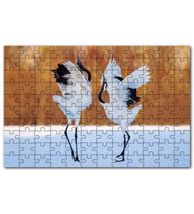 Cakapuzzle Japon Turna Dansı Görseli Puzzle Yapboz MDF (Ahşap) (255 Parça)