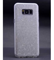 Galaxy S8 Plus Kılıf Zore Shining Simli Silikon Kılıf (Gümüş)