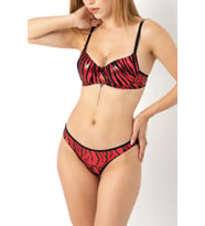 DoReMi ZEBRA DESENLİ SÜTYEN TAKIM (Kırmızı)