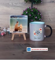Anneye Doğum Günü Hediyesi Fotoğraflı Dekoratif Taş, Kupa Bardak Beyaz Hediye (Model 9)