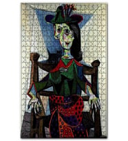 Cakapuzzle Dora Maar au Chat, 1941 by Pablo Picasso Puzzle Yapboz MDF (Ahşap) (500 Parça)