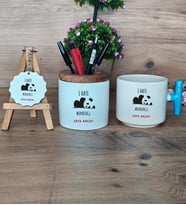 Sevimli Panda Hediye Sepeti Kupa Bardak T Kulplu, Kalemlik ve Anahtarlık Arkadaşa Hediye (Model 3)
