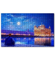 Cakapuzzle Dolunayda Hindistan'dan Bir Kare Puzzle Yapboz MDF (Ahşap) (1000 Parça)