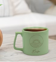 BK Gift Kişiye Özel İsimli Pastel Yeşil Middle Kupa Bardak, Arkadaşa Hediye, Ev Hediyesi, Doğum Günü Hediyesi, Ofis Hediyesi (Model 7)