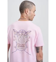 Smart Devil Erkek Taş T-Shirt (Pembe)