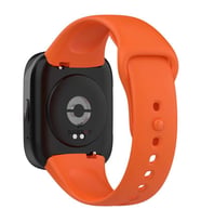 Sneezy Xiaomi Redmi Watch 3 Active Uyumlu PureLux Soft Silikon Kordon (Turuncu)