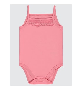 Civil Baby Kız Bebek Çıtçıtlı Badi 2-3 Yaş Pudra (Yavruağzı)
