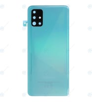 Samsung A51 LOGOLU Arka Pil Kapağı, LENS HARİÇ SM-A515F (Mavi)
