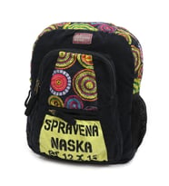 Old Cotton Cargo 5112 Elton Bag Günlük 13'' Inç Laptop Okul -seyahat -pamuk Kumaş Sırt Çantası (Siyah)