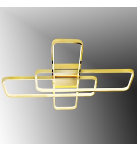TT040-SR TT Aydınlatma Sarı Kaplama Plofonyer Led Avize (Sarı)