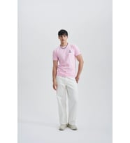 Blues Eyes Erkek Baskı Taş T-Shirt (Pembe)