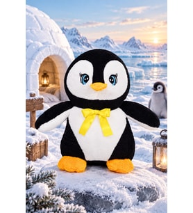 HARİKA 85 cm Penguen Sevgiliye Özel (Siyah)