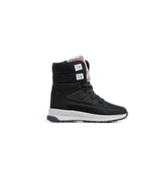 TRENSYSHOSE-815 Unisex Kışlık Kürklü Fermuarlı Anatomik Taban Kışlık Bot (Siyah-Gri)