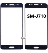 Samsung J7 2016 J710 Dokunmatik Okalı Ön Cam Lens Orjinal Kalite (Siyah)