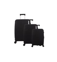 Bagacar Relax Büyük Orta Kabin Boy için 3 lü Valiz Kılıfı (Siyah)
