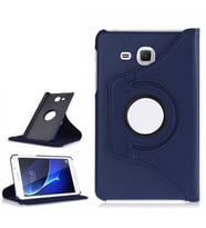 Samsung Galaxy Tab 4 T280 T283 T285 Kılıf 360 Dönebilen Standlı Case (Lacivert)